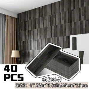 40 pieces self-adhesive waterproof peel-off tiles