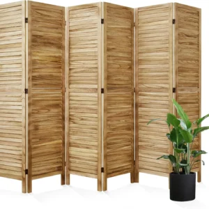6-Panel Wood Room Divider